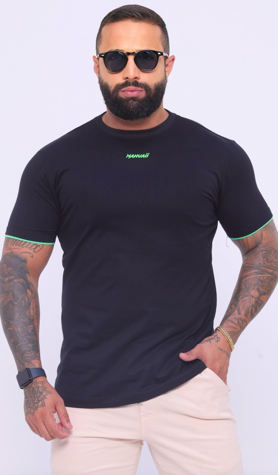 Camiseta Basic Premium Preta Ref. 002 M